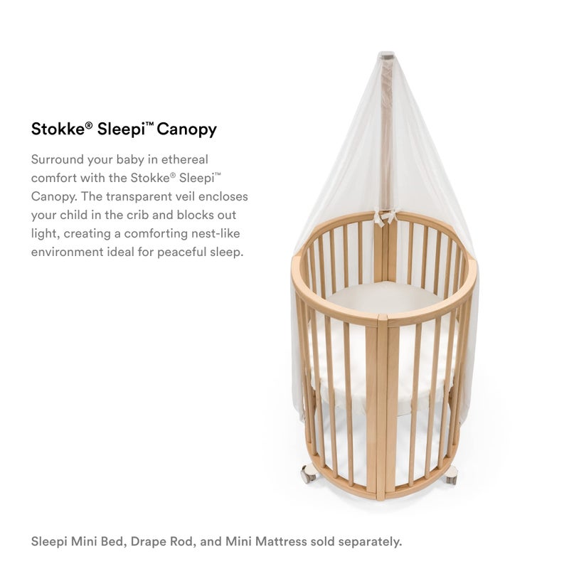 STOKKE ستوكه سليبى كانوبي V3، أبيض - أنشئ بيئة مريحة وهادئة للطفل - سهل التركيب - قماش خفيف الوزن - متوافق مع سليبى ميني وسليبى سرير - Image 3